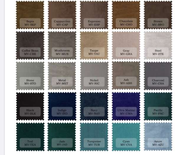 Velvet heavyweight custom curtains in cool colors