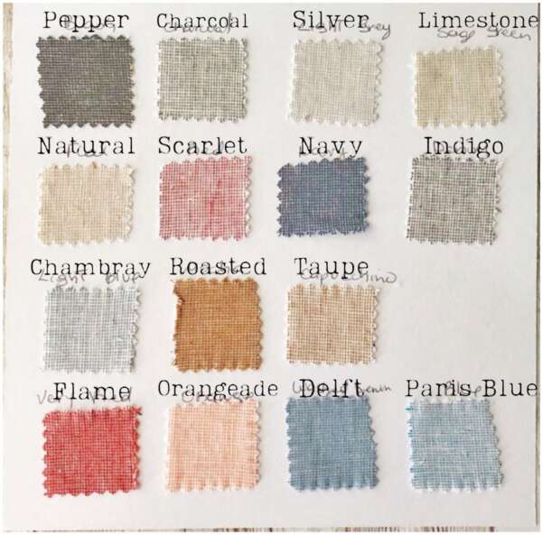 Custom curtains linen blend homespun medium weight / Natural linen curtains RKE114