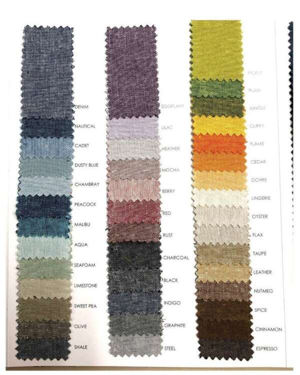 Custom curtains linen blend yarn dye heather  medium weight / Natural linen curtains RK#E064