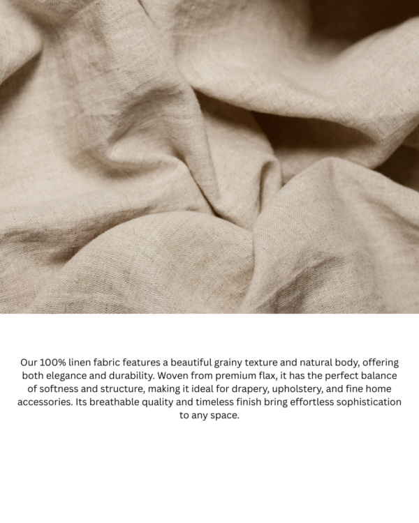 100%Li linen fabric medium weight gray shades
